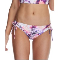 Raisins Juniors’ Torquay Printed Sweet Side-Tie Hipster Bikini Bottoms, X-Large, Multicolor