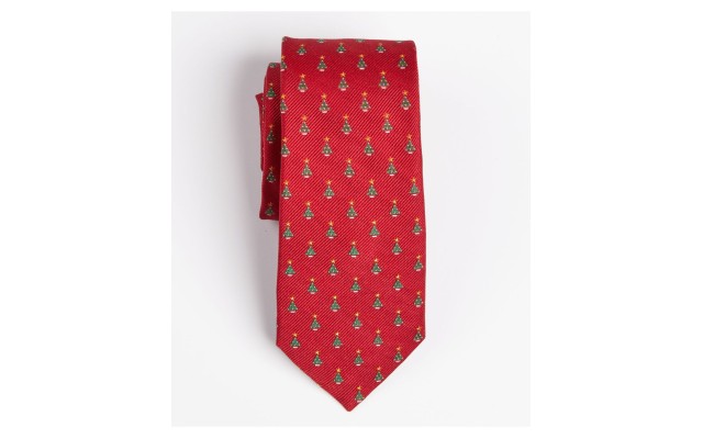 Ralph Lauren Big Boys Classic Tie Color Red 100% Silk