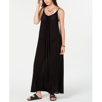 Raviya Sleeveless Cover-Up Maxi Dress Women’s Swimsuit, Black, L