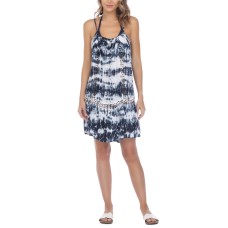 Raviya Sleeveless Tie-Dye Crochet Cover-Up Dress Women Swimsuit