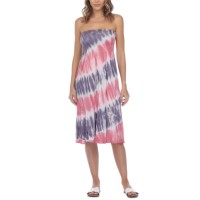 Raviya Tie-Dye Convertible Tube Dress Swim Cover-Up, X-Large, Light Purple