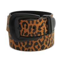 Rebecca Minkoff 35MM Leopard-Print Leather Belt, Small, Leopard