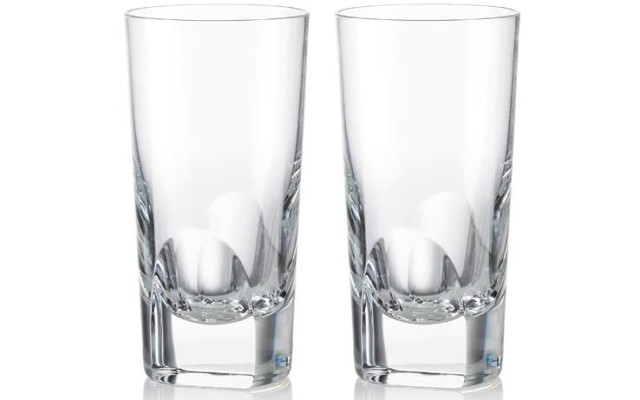  Crystal ‘Manhattan’ Highball Glasses (Set of 2)