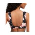  Juniors’ Floral-Print Bralette Bikini Top, X-Large, Multicolor
