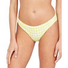 Roxy Printed Beautiful Sun Bikini Bottoms Women’s Swimsuit, Limeade, Large