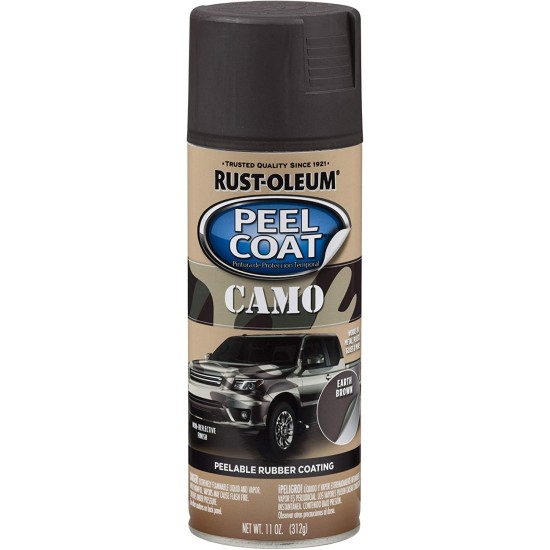 Automotive Peel Coat Camo Spray Earth Brown – 11 Oz