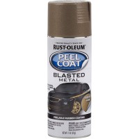 Rust-Oleum Peelable Rubber Coating Blasted Metal, Gold – 11 Oz