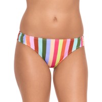 Salt  + Cove Cabana Stripes Tab-Side Hipster Bikini Bottoms, Multi, XS