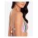  Cabana Smocked Bandeau Bikini Top, Multi, X-Small
