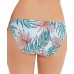  Calm Palm Printed Hipster Bikini Bottoms, Blue, L