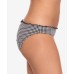  Gingham Ruffled Hipster Bikini Bottoms, X-Large, Black