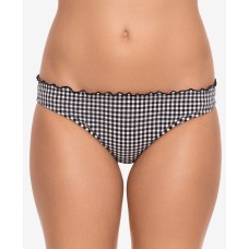 Salt + Cove Gingham Ruffled Hipster Bikini Bottoms, Large, Multicolor