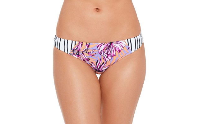  Juniors' Hawaii Printed Hipster Bikini Bottoms, MULTI/COLOR, Small