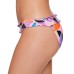  Juniors’ Kaleidescope Smocked Bikini Bottoms, Large, Multicolor