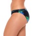  Juniors’ Printed Hipster Bikini Bottoms, X-Small, Black