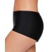 Juniors’ Swim Boyshorts, Black, Black, Large