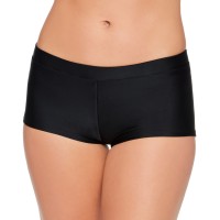 Salt + Cove Juniors’ Swim Boyshorts, Black, Black, Large
