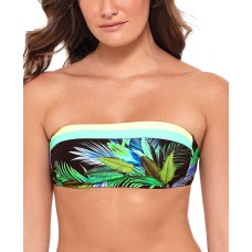 Salt + Cove Juniors' Tropic Glo Bandeau Bikini Top, Multicolor