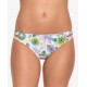  Printed Cut-Out Hipster Bikini Bottoms, Blue, Large