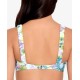  Printed Scrunchie-Strap Bralette Bikini Top, Multi, Large