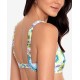  Printed Scrunchie-Strap Bralette Bikini Top, Multicolor, MULTI/COLOR, S