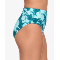Salt + Cove Sea Foam High-Waist Bikini Bottoms, Small, Turquaz