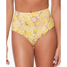 Sanctuary Divas in the Detail High-Rise Bottoms Women’s Swimsuit,Yellow,Medium