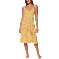 Sanctuary Divas in the Details Tie-Strap Coverup Dress,Yellow, Large