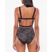  Here Kitty Kitty Cutout One-Piece Swimsuit Women’s Swimsuit, Medium, Black