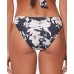 Sanctuary Night in the Jungle Cinch Back Hipster Bikini Bottoms Women’s Swimsuit, Black, Medium