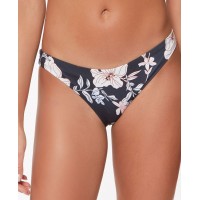 Sanctuary Night in the Jungle Women’s Cinch Back Hipster Bikini Bottoms Swimsuit, Black,S/M