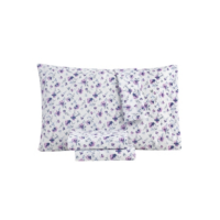 Sanders Sander Home Fashion 3 Piece Printed Microfiber Sheet Sets, Blue, Full Size