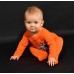  Unisex Inside Footie – Baby (Orange, 9 Months)