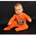  Unisex Inside Footie – Baby (Orange, 9 Months)