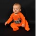  Unisex Inside Footie – Baby (Orange, 9 Months)