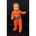  Unisex Inside Footie – Baby (Orange, 9 Months)