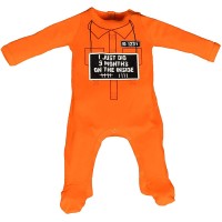 Sara Kety Unisex Inside Footie – Baby (Orange, 9 Months)