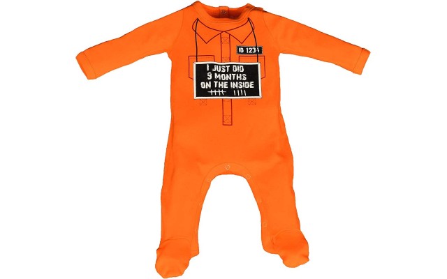  Unisex Inside Footie – Baby (Orange, 9 Months)