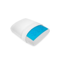 SensorPEDIC Gel-Overlay Memory Foam Comfort Bed Pillow, White