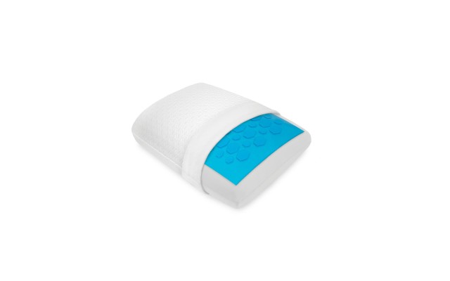  Gel-Overlay Memory Foam Comfort Bed Pillow, White