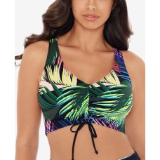 Skinny Dippers Bright Lights High Back Bikini Top Women’s Swimsuit, Multi, Medium