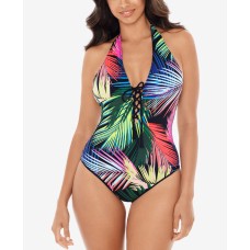 Skinny Dippers Bright Lights Sirena One-Piece Swimsuit,Multi, Large