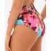 Skinny Dippers Sash Tummy Control Swim Bikini Bottoms, Medium, Multicolor