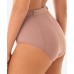 Skinny Dippers Simba Pin Up Belted Medallion Tummy Control Bottom, Small, Brown
