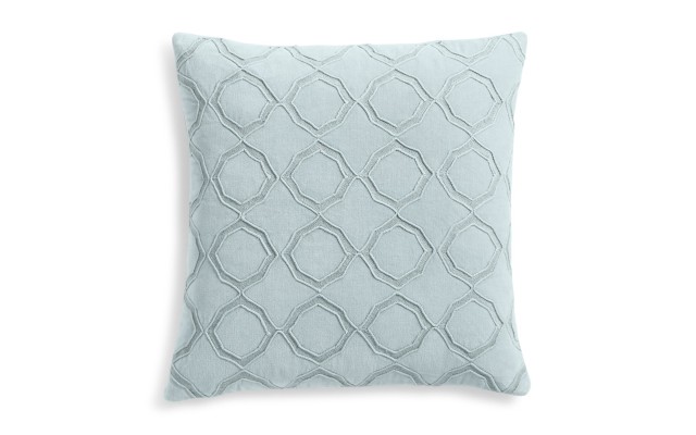  Quatrefoil Decorative Pillow, Blue, 20 x 20