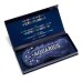 Silk Zodiac Embroidered Silk Eye Mask, Navy