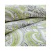  Classic Paisley 3 Piece Reversible Comforter Set Bedding, Green