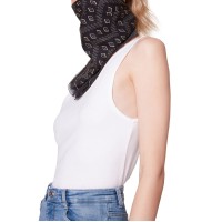 Steve Madden Cotton Printed Bandana Scarf, Black
