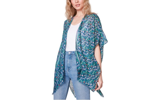  Floral Kimono Coverup