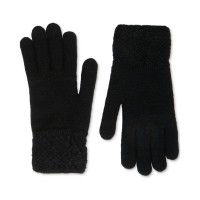 Steve Madden Lurex Sparkle Gloves, Black